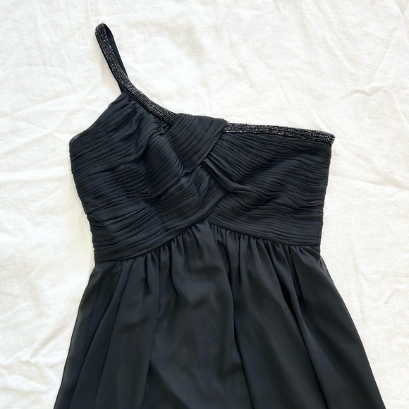 Calvin Klein One Shoulder Beaded Strap Dress Formal Prom Wedding Guest - Picture 6 of 13